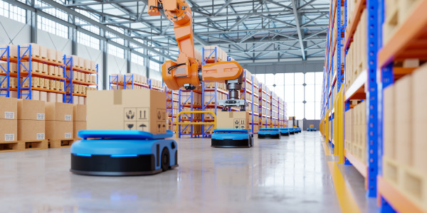 Robots Industriales / Robotización / Cobots Benissanet · Robot AGV (Vehículo de Guiado Autónomo)